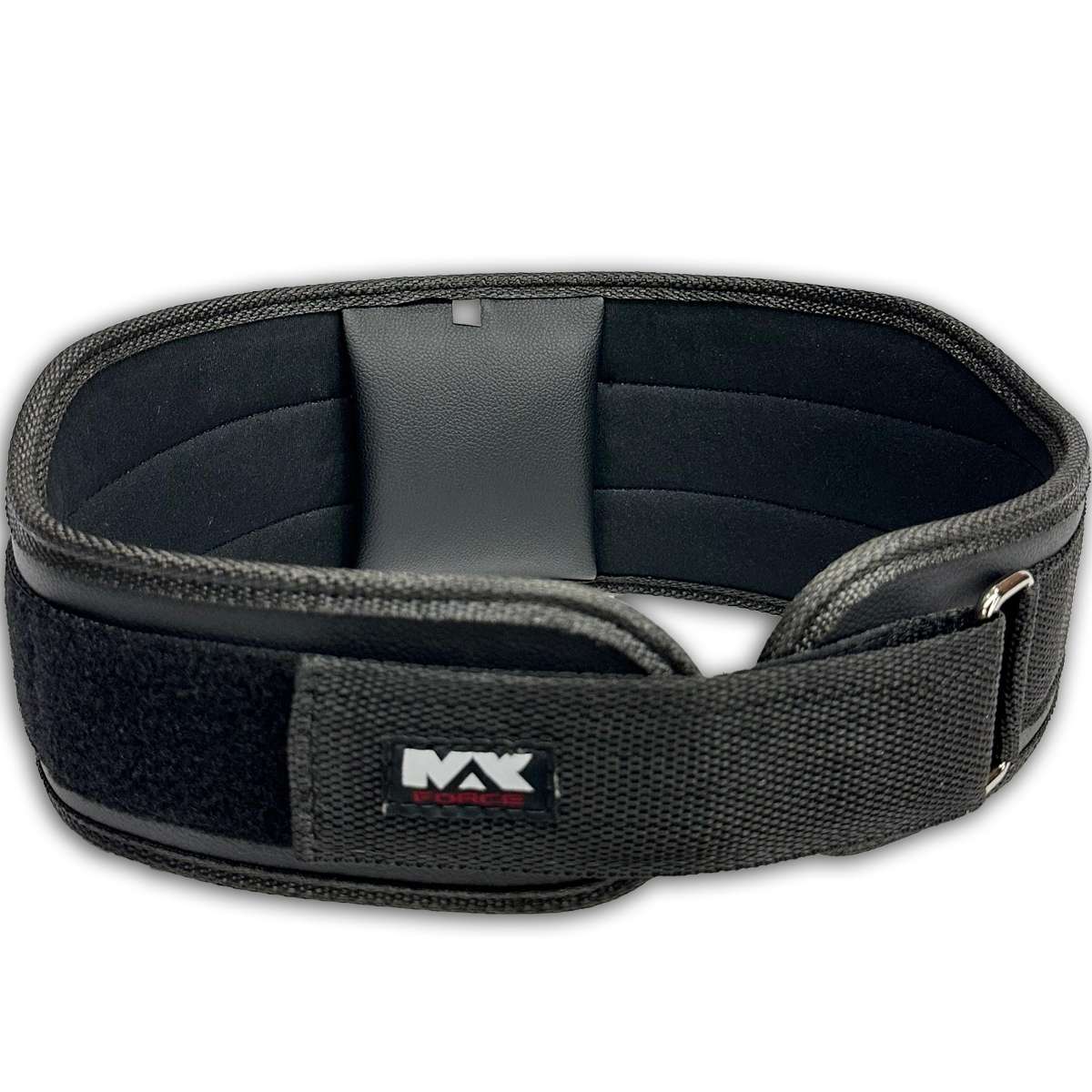 Combo Cinturão Velcro + Munhequeira 30 cm Preto/Vermelho - Imagem 2